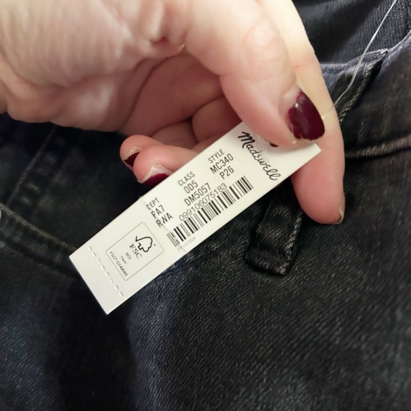 Madewell 10” high rise skinny button fly jeans 26 petite - Picture 4 of 6